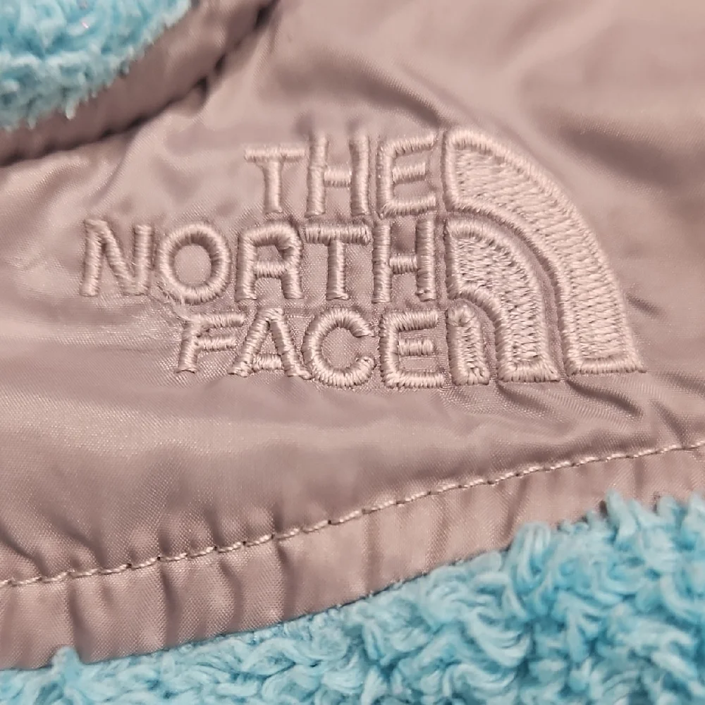 The North Face Kids Blue Fleece Hoodie Jacket Coat - Picture 2 of 10